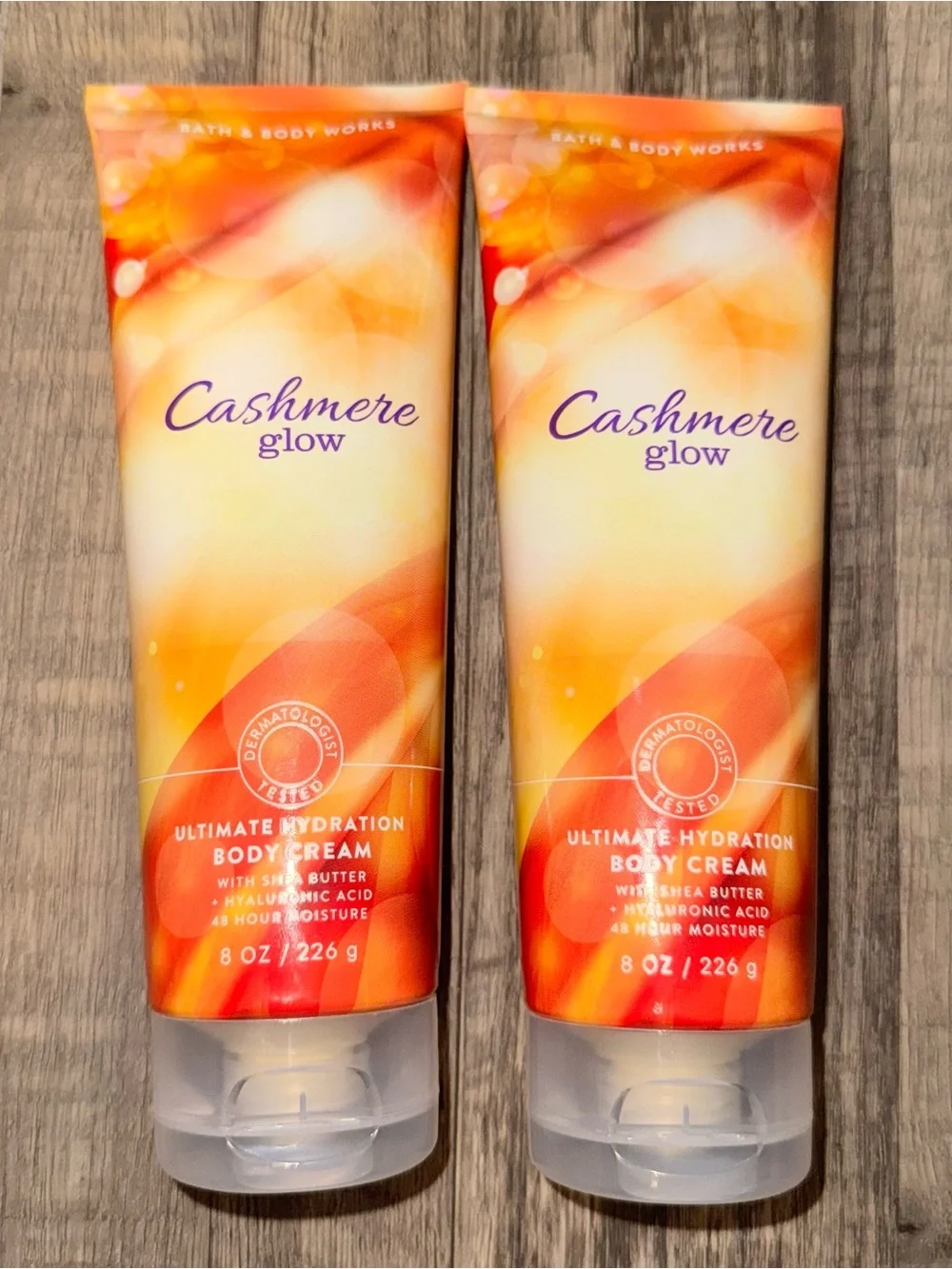 Bath & Body Works Cashmere Glow Body Cream - Orange, Purple